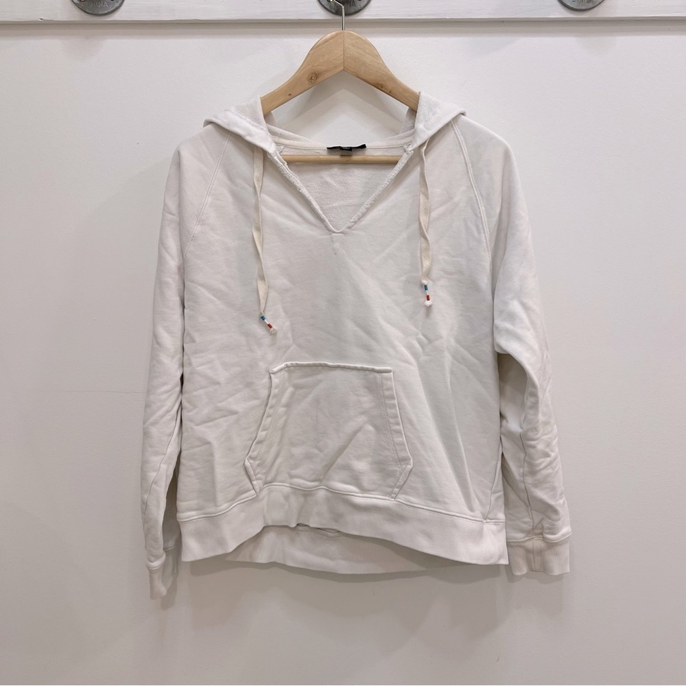 JCrew hooded sweatshirt with thread details